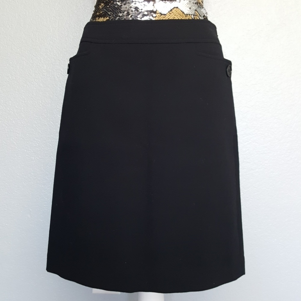Talbots Black Wool Blend Skirt